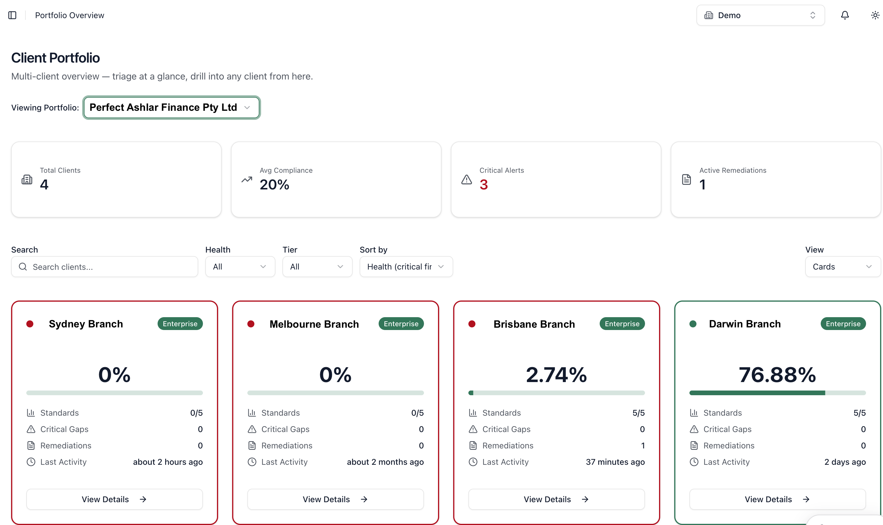Cybereen capability dashboard, APRA-shaped reporting on control coverage, incident metrics and third-party posture